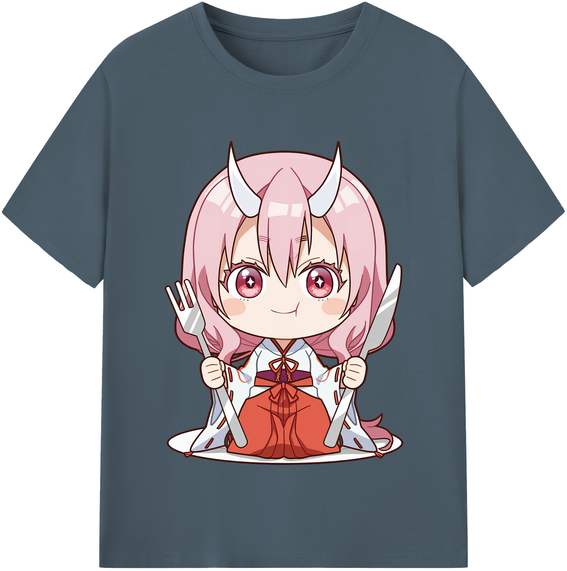 （画像用） 転スラ Regarding Reincarnated to Slime 綿100％半袖Tシャツ（フロントプリント）